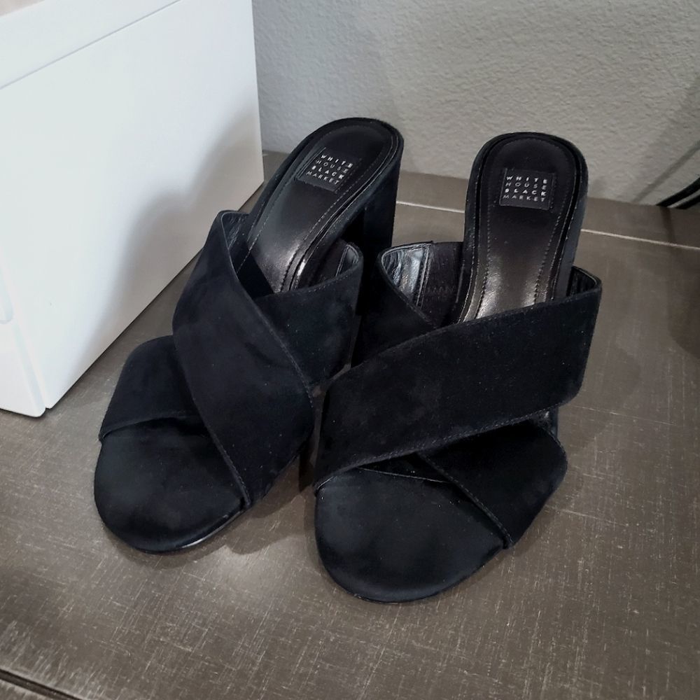 White House Black Market suede heels
